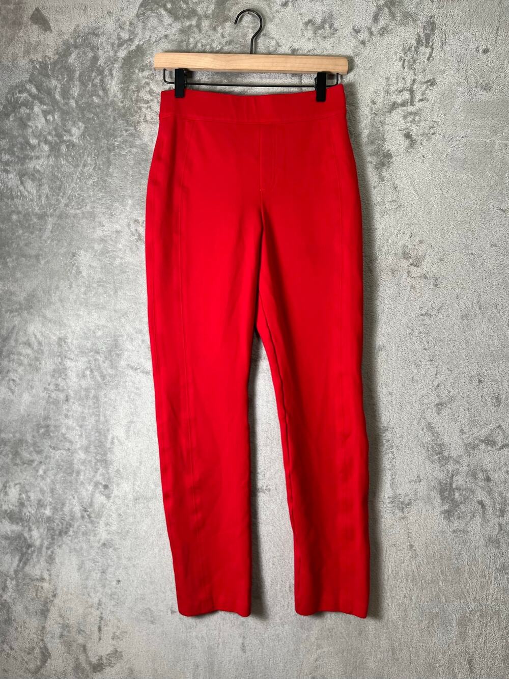 Spanx The Perfect Ponte Slim Straight Pant Red Stretch Career Workwear Small